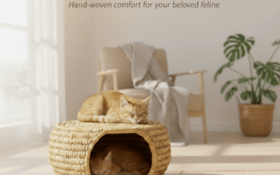 Handmade Handicraft Cat House|Durable, pet-safe & super cute!
