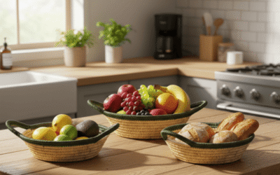 Handmade Woven Fruit Basket – Simple, Stylish & Eco-Friendly