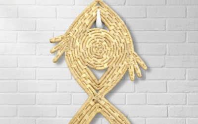 Handcrafted Fish-Style Placemat – Unique, Natural & Artistic Table Décor