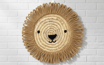 Handcrafted Lion-Face Placemat – Bold, Artistic & Eco-Friendly Table Décor
