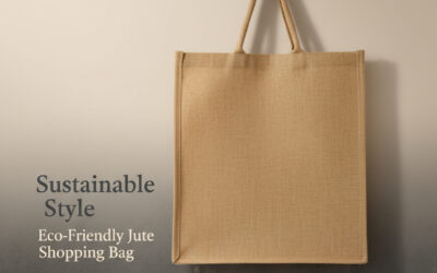 Premium Blue Jute Shopping Bag – Natural, Durable & Eco-Friendly