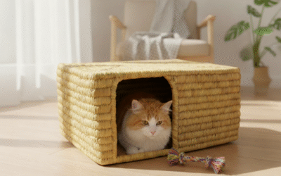 Handwoven Cozy Cat House